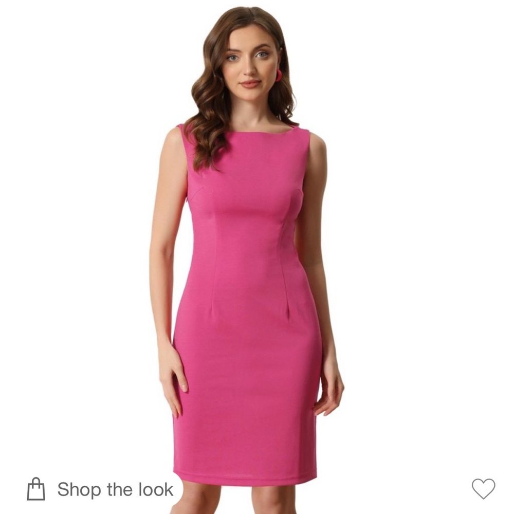 Inspire Fuchsia Midi Dress